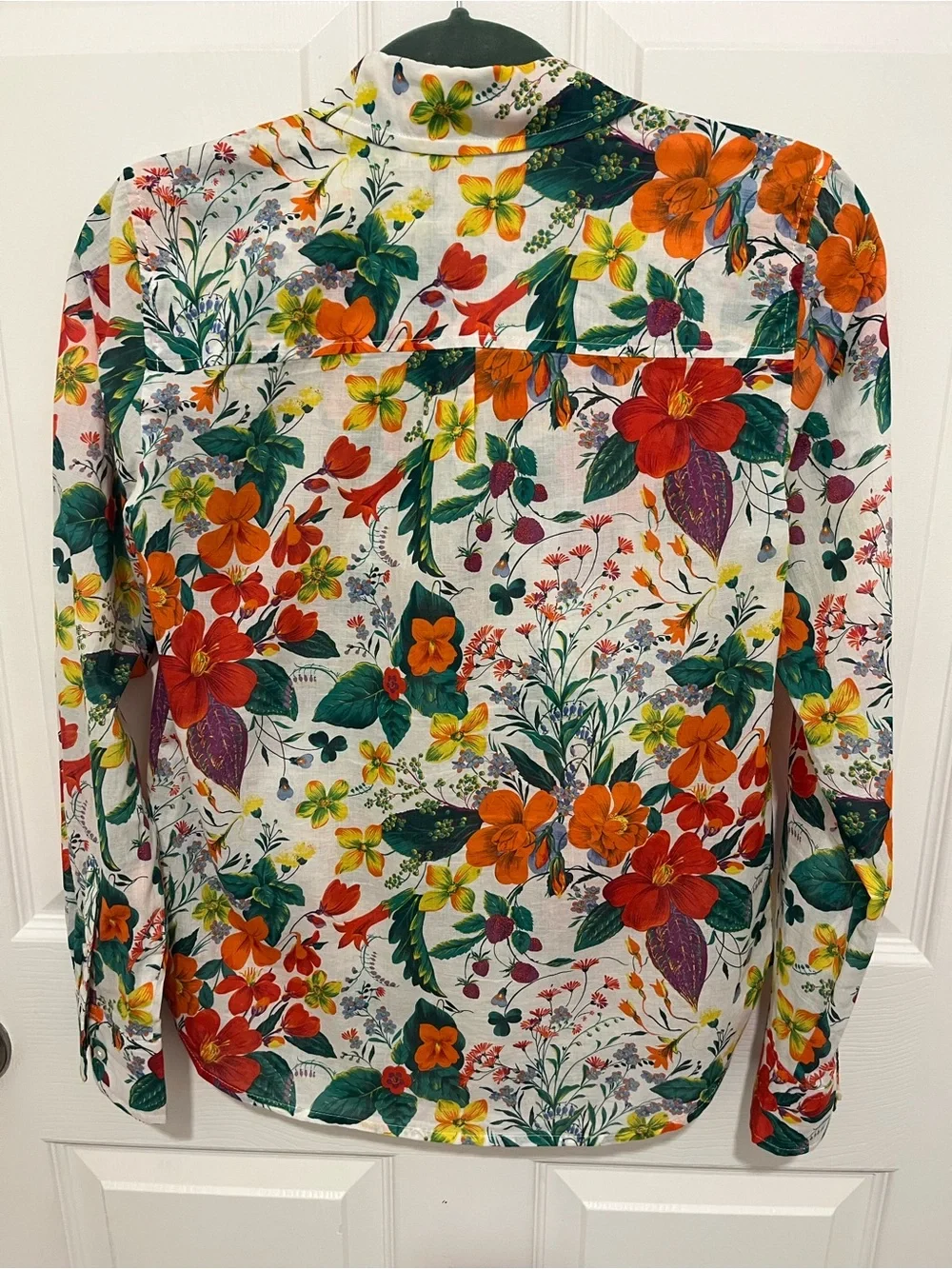 NWOT J Crew Ratti Island Botanical Floral Print Popover Top  Sz 2